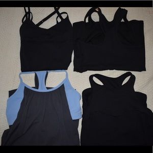 Lot of 4 Lululemon tank tops size 4